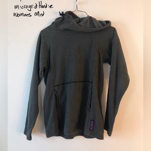 Melanzana Women’s Medium Gray Micro Grid Hoodie (second)